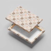 Hawaiian Palaka Quilt Pattern Canvas Wall Art Hawaii Culture Bird of Paradise Exotic Motif - Polynesian Pride