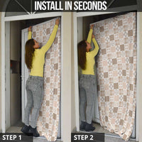 Hawaiian Palaka Quilt Pattern Door Cover Hawaii Culture Bird of Paradise Exotic Motif - Polynesian Pride