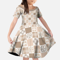 Hawaiian Palaka Quilt Pattern Family Matching Tank Maxi Dress and Hawaiian Shirt Hawaii Culture Bird of Paradise Exotic Motif - Polynesian Pride