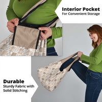 Hawaiian Palaka Quilt Pattern Grocery Bag Hawaii Culture Bird of Paradise Exotic Motif - Polynesian Pride