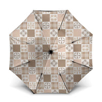 Hawaiian Palaka Quilt Pattern Umbrella Hawaii Culture Bird of Paradise Exotic Motif - Polynesian Pride