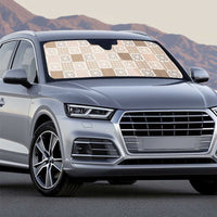 Hawaiian Palaka Quilt Pattern Auto Sun Shade Hawaii Culture Honu Turtle - Polynesian Pride