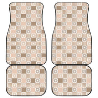 Hawaiian Palaka Quilt Pattern Car Mats Hawaii Culture Honu Turtle - Polynesian Pride