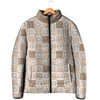 Hawaiian Palaka Quilt Pattern Padded Jacket Hawaii Culture Honu Turtle - Polynesian Pride