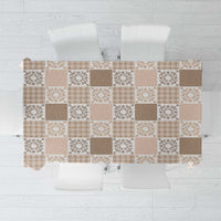 Hawaiian Palaka Quilt Pattern Tablecloth Hawaii Culture Honu Turtle - Polynesian Pride