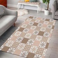 Hawaiian Palaka Quilt Pattern Area Rug Hawaii Culture Pineapple - Polynesian Pride