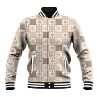 Hawaiian Palaka Quilt Pattern Baseball Jacket Hawaii Culture Pineapple - Polynesian Pride