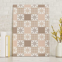 Hawaiian Palaka Quilt Pattern Canvas Wall Art Hawaii Culture Pineapple - Polynesian Pride