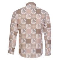 Hawaiian Palaka Quilt Pattern Family Matching Off The Shoulder Long Sleeve Dress and Hawaiian Shirt Hawaii Culture Pineapple - Polynesian Pride