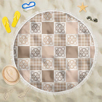 Hawaiian Palaka Quilt Pattern Beach Blanket Hawaii Culture Tropical Flowers Mix - Polynesian Pride