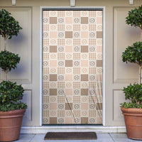 Hawaiian Palaka Quilt Pattern Door Cover Hawaii Culture Tropical Flowers Mix - Polynesian Pride