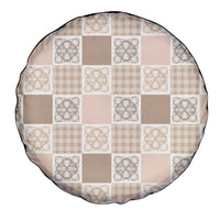 Hawaiian Palaka Quilt Pattern Spare Tire Cover Hawaii Culture Tropical Flowers Mix - Polynesian Pride