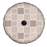 Hawaiian Palaka Quilt Pattern Spare Tire Cover Hawaii Culture Tropical Flowers Mix - Polynesian Pride