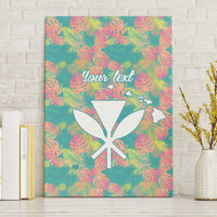 Seamless Hawaiian Quilt Pattern Canvas Wall Art Hawaii Culture Palm Leaf Tropical - Polynesian Pride