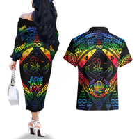 tonga-lgbt-couples-matching-off-the-shoulder-long-sleeve-dress-and-hawaiian-shirt-love-is-love-ngatu-rainbow-water-color
