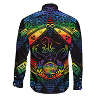 Tonga LGBT Family Matching Mermaid Dress and Hawaiian Shirt Love Is Love Ngatu Rainbow Water Color LT9 - Polynesian Pride