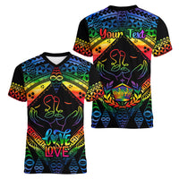 personalised-tonga-lgbt-women-v-neck-t-shirt-love-is-love-ngatu-rainbow-water-color