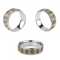 Seamless Pattern Maile and Pikake Lei Classic Ring Squares Maile Leaf - Polynesian Pride