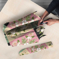 Seamless Pattern Maile and Pikake Lei Umbrella Squares Maile Leaf LT9 - Polynesian Pride