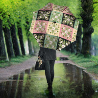 Seamless Pattern Maile and Pikake Lei Umbrella Squares Maile Leaf LT9 - Polynesian Pride