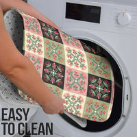 Seamless Pattern Pikake Lei Bathroom Set Floral Squares Pikake LT9 - Polynesian Pride