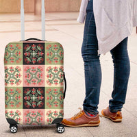 Seamless Pattern Pikake Lei Luggage Cover Floral Squares Pikake - Polynesian Pride