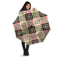Seamless Pattern Pikake Lei Umbrella Floral Squares Pikake LT9 - Polynesian Pride