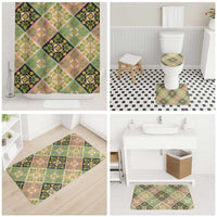 Seamless Pattern Puakenikeni and Kalo Bathroom Set LT9 - Polynesian Pride