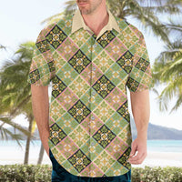 Seamless Pattern Puakenikeni and Kalo Hawaiian Shirt - Polynesian Pride