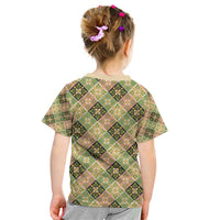 Seamless Pattern Puakenikeni and Kalo Kid T Shirt - Polynesian Pride