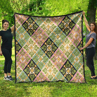 Seamless Pattern Puakenikeni and Kalo Quilt LT9 - Polynesian Pride
