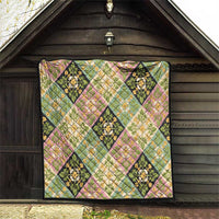 Seamless Pattern Puakenikeni and Kalo Quilt LT9 - Polynesian Pride
