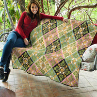 Seamless Pattern Puakenikeni and Kalo Quilt LT9 - Polynesian Pride