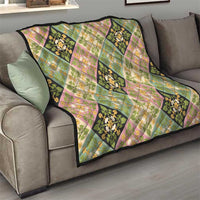 Seamless Pattern Puakenikeni and Kalo Quilt LT9 - Polynesian Pride