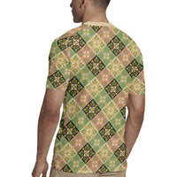 Seamless Pattern Puakenikeni and Kalo Rugby Jersey - Polynesian Pride