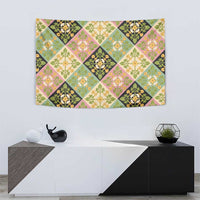 Seamless Pattern Puakenikeni and Kalo Tapestry LT9 - Polynesian Pride