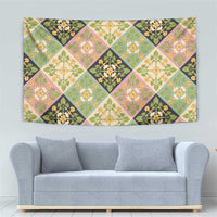 Seamless Pattern Puakenikeni and Kalo Tapestry LT9 - Polynesian Pride
