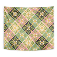 Seamless Pattern Puakenikeni and Kalo Tapestry LT9 - Polynesian Pride