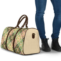Seamless Pattern Puakenikeni and Kalo Travel Bag LT9 - Polynesian Pride