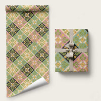 Seamless Pattern Puakenikeni and Kalo Wrapping Paper - Polynesian Pride