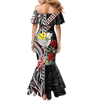 Hawaii Monk Seal Santa Mermaid Dress Hibiscus Kakau Pattern Mele Kalikimaka