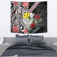 Hawaii Monk Seal Santa Tapestry Hibiscus Kakau Pattern Mele Kalikimaka LT9 - Polynesian Pride