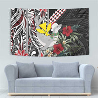 Hawaii Monk Seal Santa Tapestry Hibiscus Kakau Pattern Mele Kalikimaka LT9 - Polynesian Pride