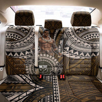 Samoa Warrior Back Car Seat Cover The Mighty Samoan Warrior Spirit LT9 - Polynesian Pride