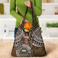 Samoa Warrior Grocery Bag The Mighty Samoan Warrior Spirit
