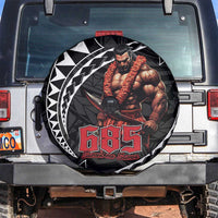 Samoan Pride Polynesian Tribal Warrior Spare Tire Cover 685 Samoa Mo Samoa LT9 Black - Polynesian Pride