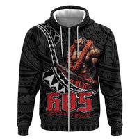 Samoan Pride Polynesian Tribal Warrior Zip Hoodie 685 Samoa Mo Samoa