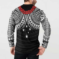 Samoan Tanoa Kava Bowl Ula Fala Button Sweatshirt Polynesian Tribal Vibe