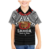 Samoan Tanoa Kava Bowl Ula Fala Family Matching Mermaid Dress and Hawaiian Shirt Polynesian Tribal Vibe