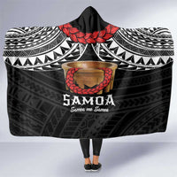 Samoan Tanoa Kava Bowl Ula Fala Hooded Blanket Polynesian Tribal Vibe LT9 One Size Brown - Polynesian Pride